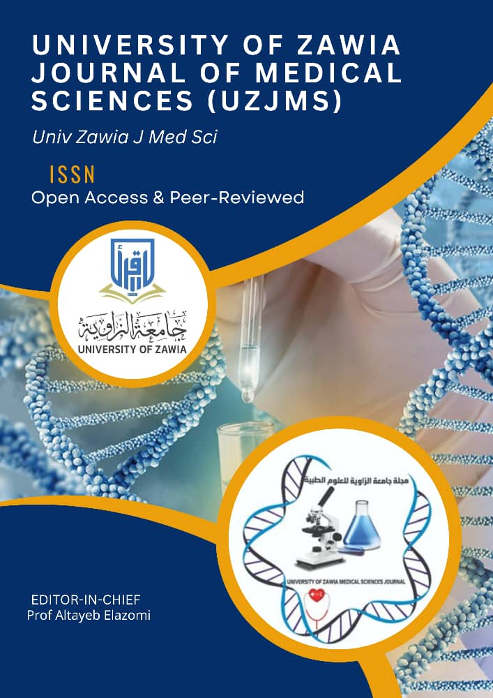 					View Vol. 1 No. 1 (2025): Univ Zawia J Med Sci
				